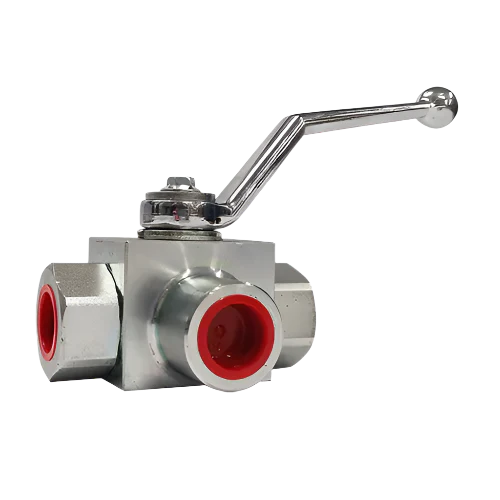 L-port type 3-port ball valve