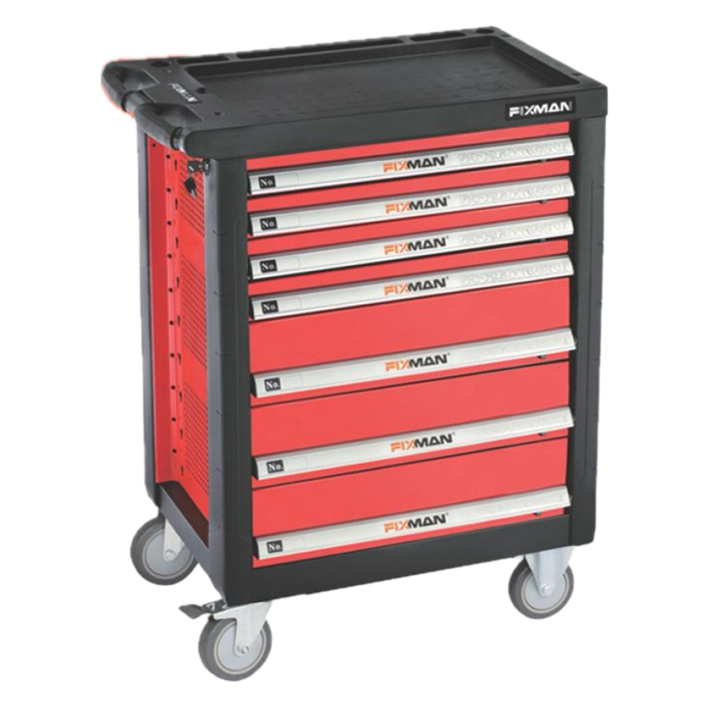 130 Piece 7 Drawer Tool Cabinet with Wheels