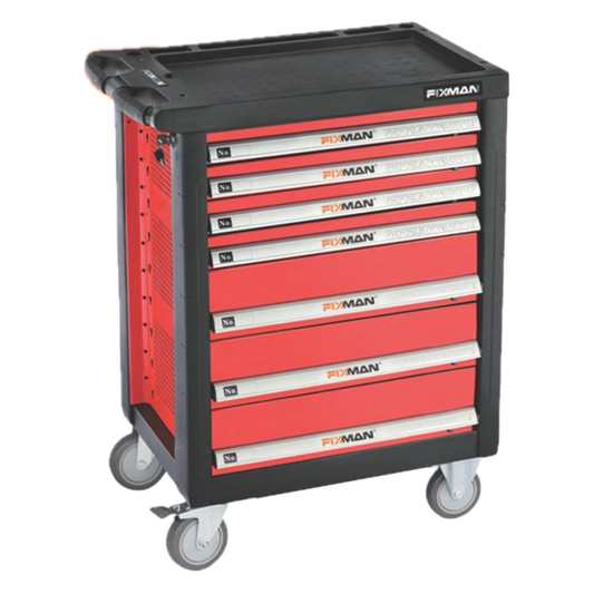 130 Piece 7 Drawer Tool Cabinet with Wheels