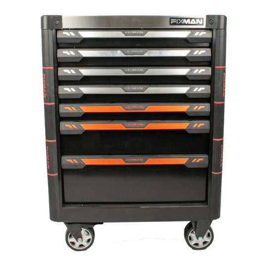 Economy line tool cabinet with 145 pieces and 7 drawers with wheels