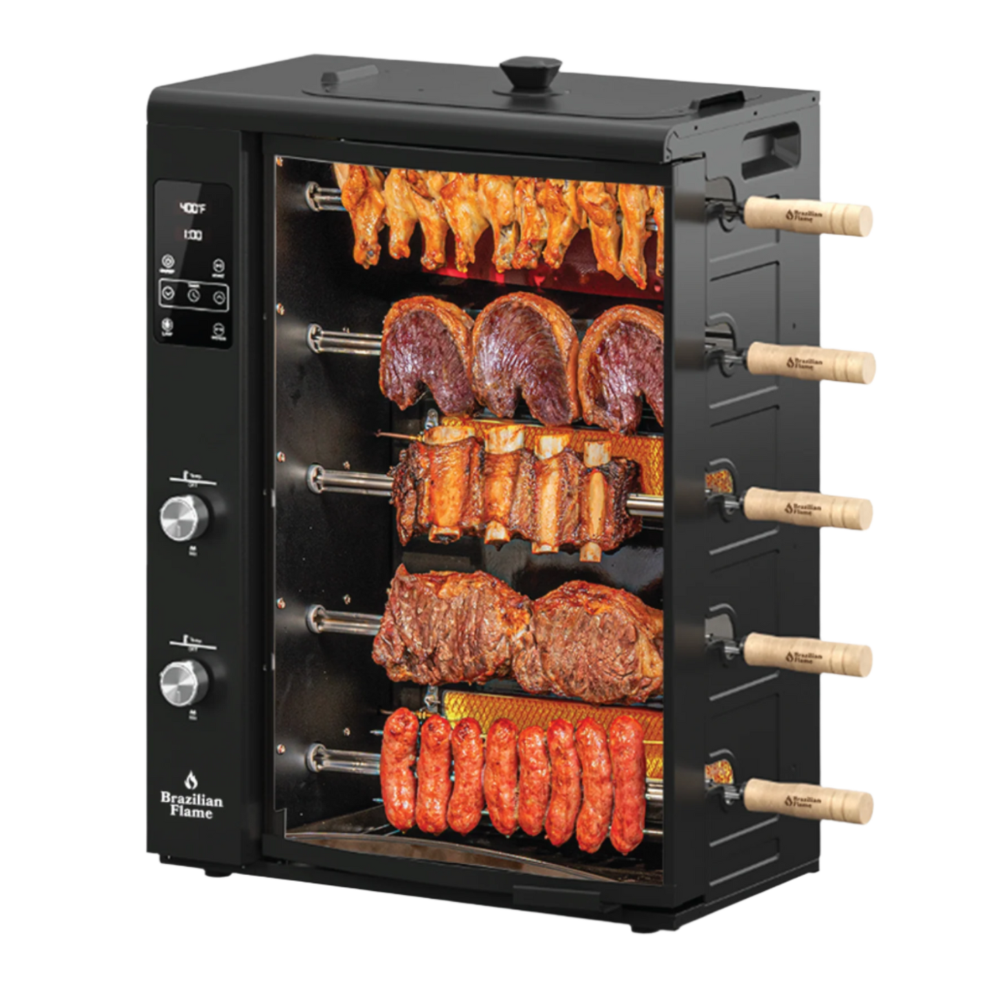Fogo series gas braai with 5 skewers