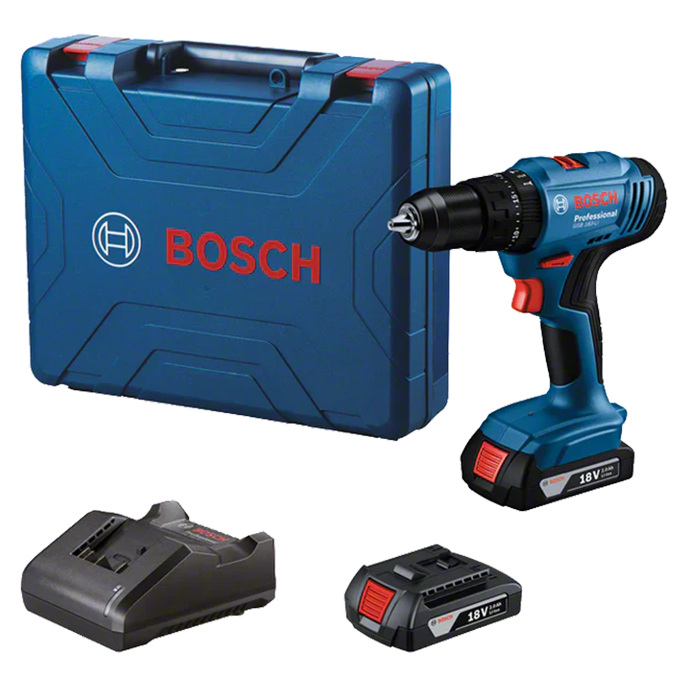 GSB 183 Li 18V Professional Cordless Drill with 2 x 2.0Ah Batteries and Charger