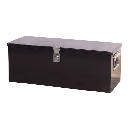 Rugged steel case with an air spring