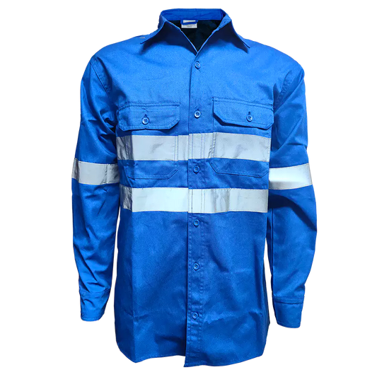 Camisa mineira ventilada com fita refletiva