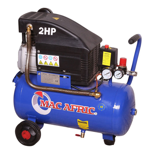 24 liter direct drive compressor, 1.5 KW (2 HP) 230 V