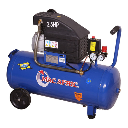 50 liter direct drive compressor, 1.5 KW (2 HP) 230 V