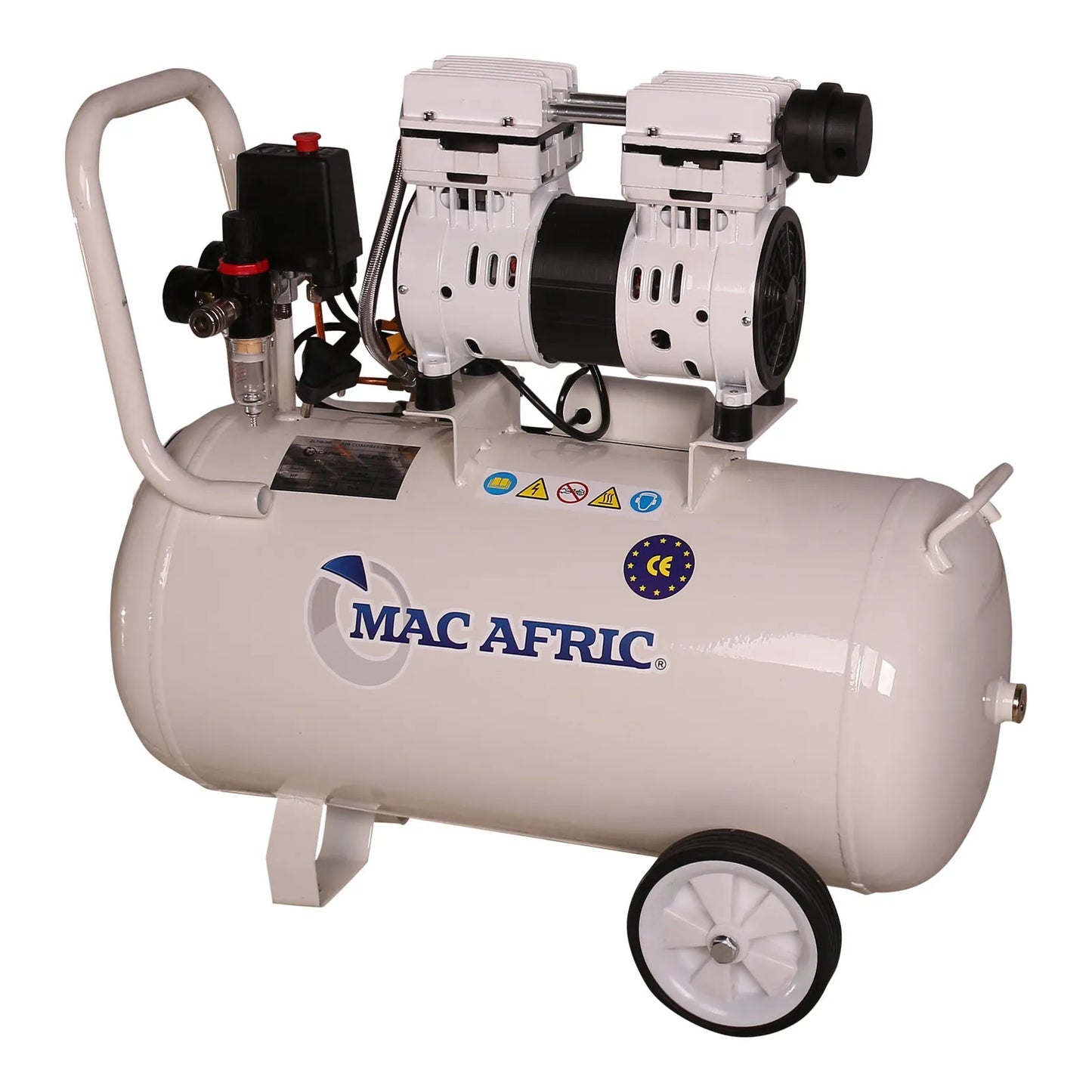 Silent compressor 50L oil-free 0.75 KW (1 HP) 230 V