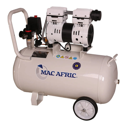 Silent compressor 50L oil-free 0.75 KW (1 HP) 230 V