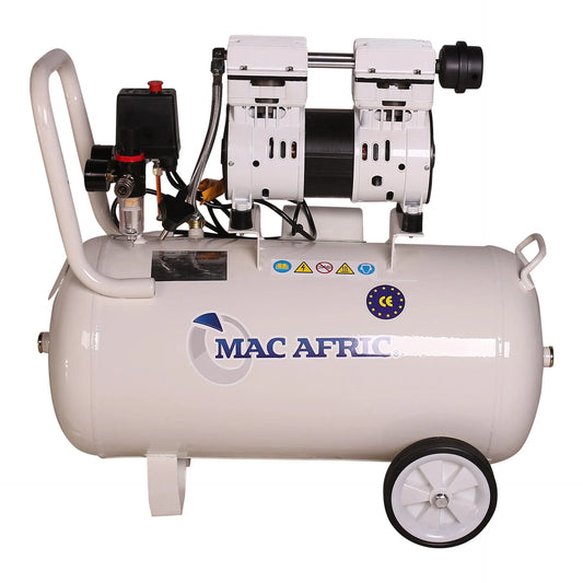 Silent compressor 50L oil-free 0.75 KW (1 HP) 230 V