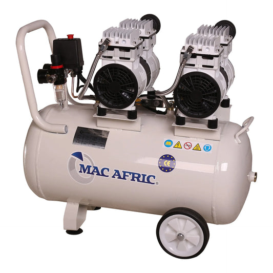 Silent compressor 50L oil-free 1.5 KW (2 HP) 230 V
