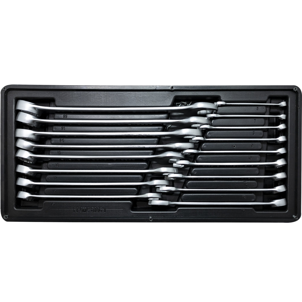 17-piece bezel mouth set with a tray
