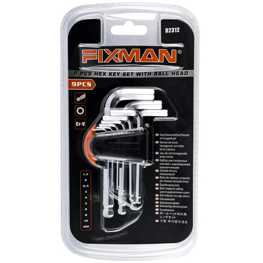 Ball Head Allen Key Set 1.5-10mm