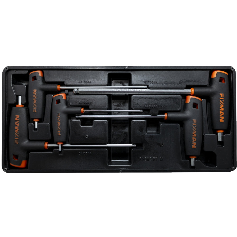 3 Piece Adjustable Wrench Set with a Tray
