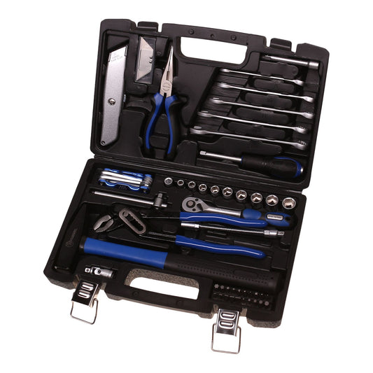 61-piece tool set with plastic case