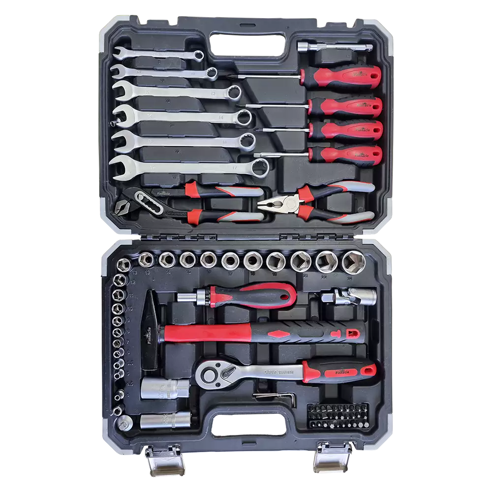 75-piece tool set with plastic case