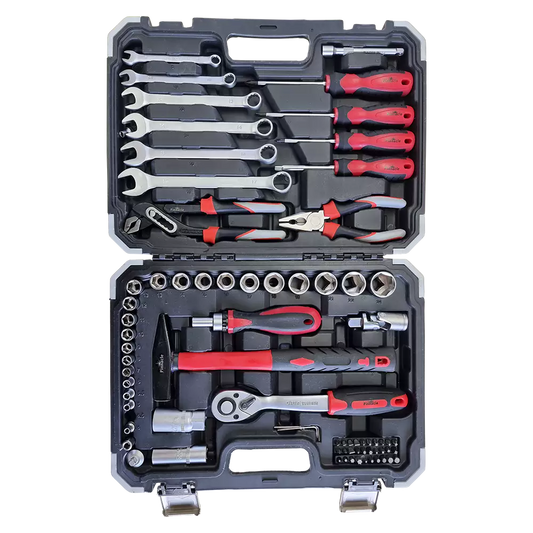 75-piece tool set with plastic case