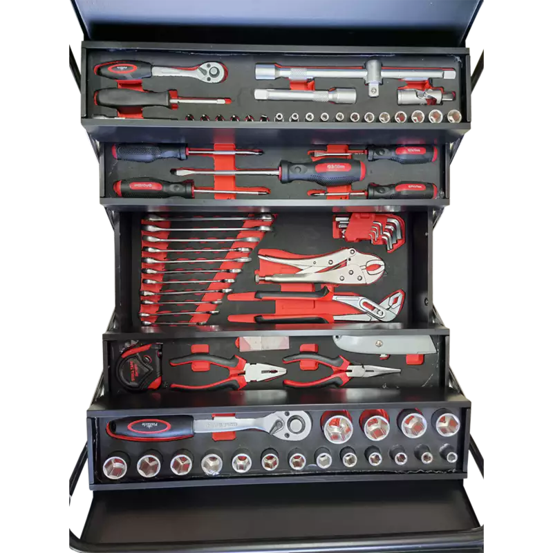 85-piece tool set with metal case