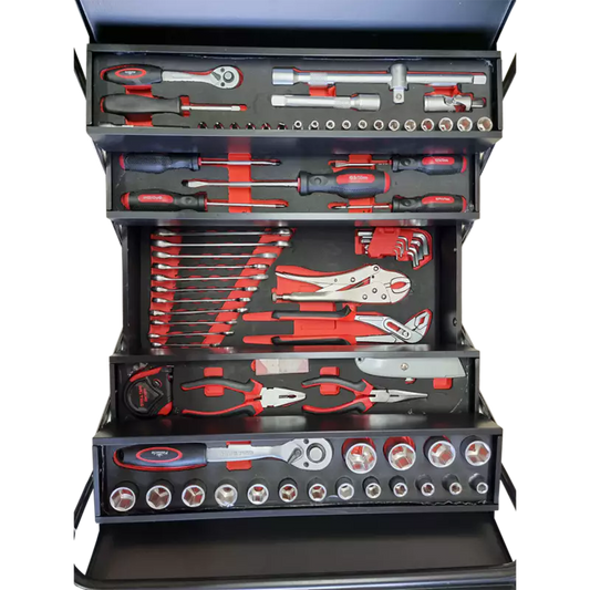 85-piece tool set with metal case
