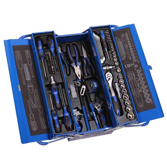 86-piece tool set with metal case