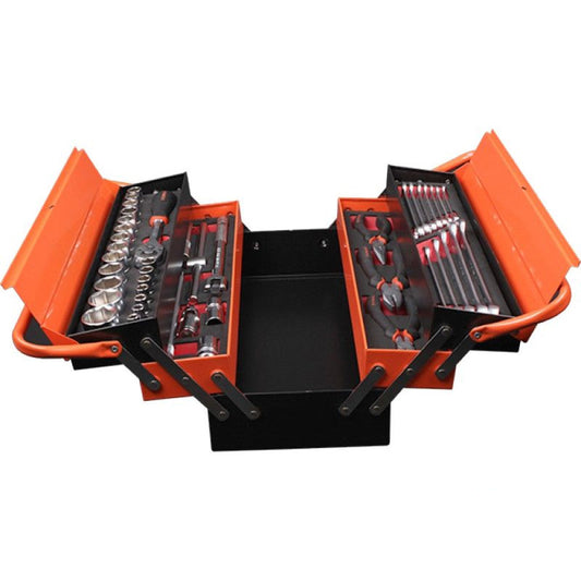 42-piece cantilever mechanic tool set with metal case