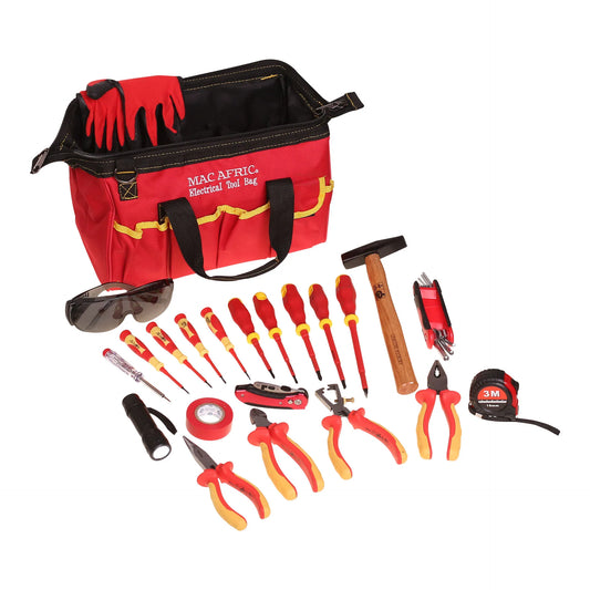 42-piece electrician tool set with bag