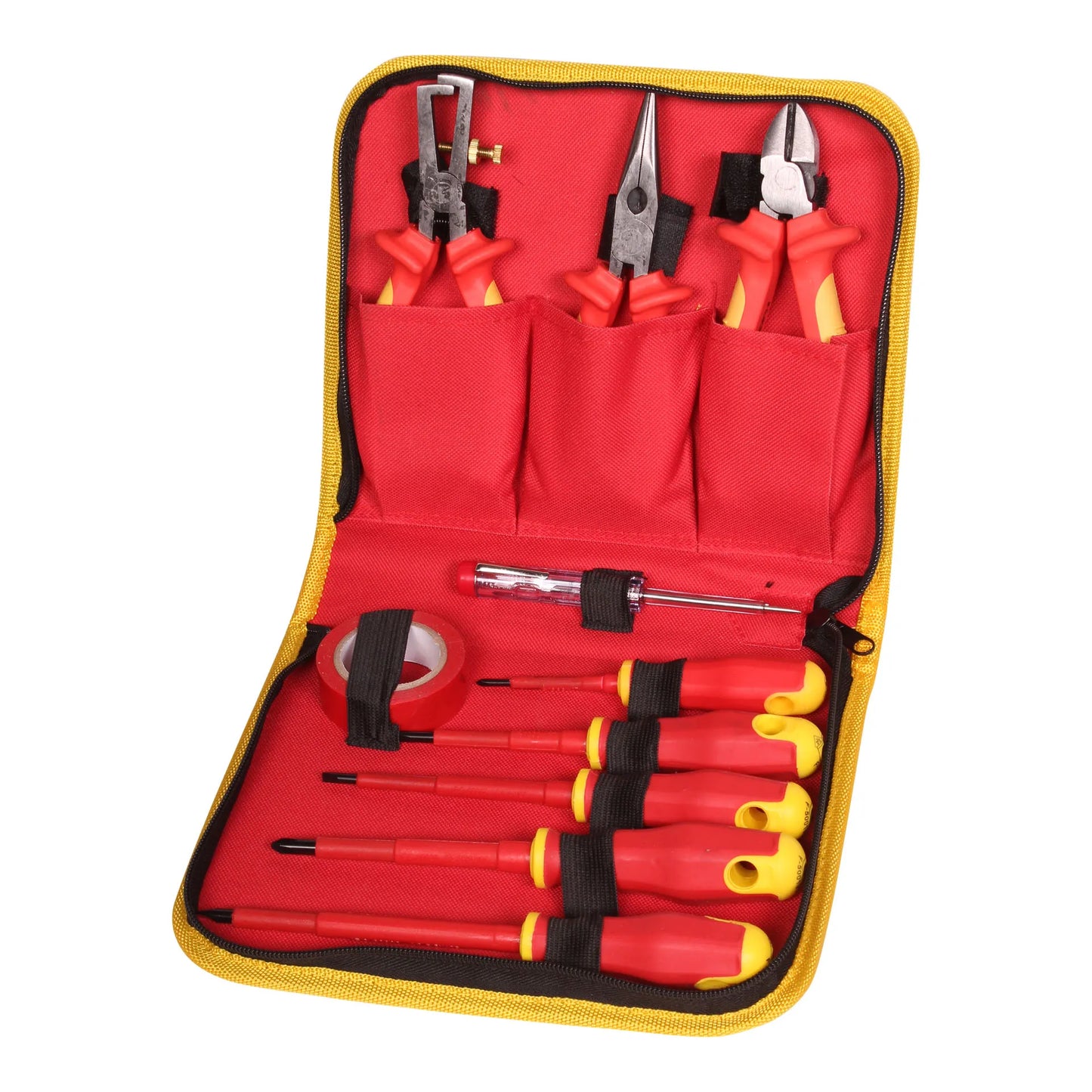 42-piece electrician tool set with bag