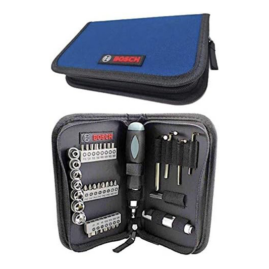 Conjunto misto azul profissional de 38 peças