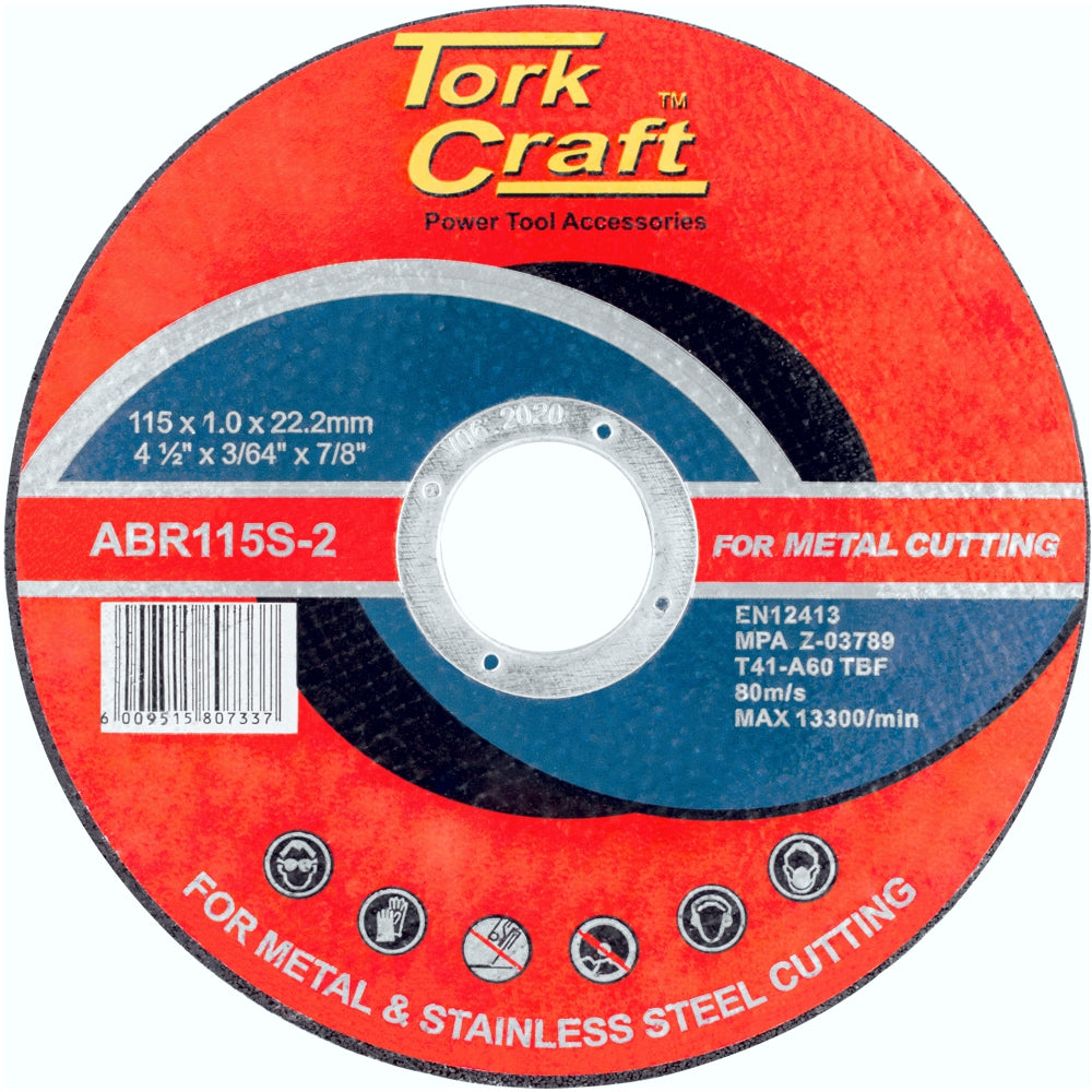 Steel and stainless steel cutting disc