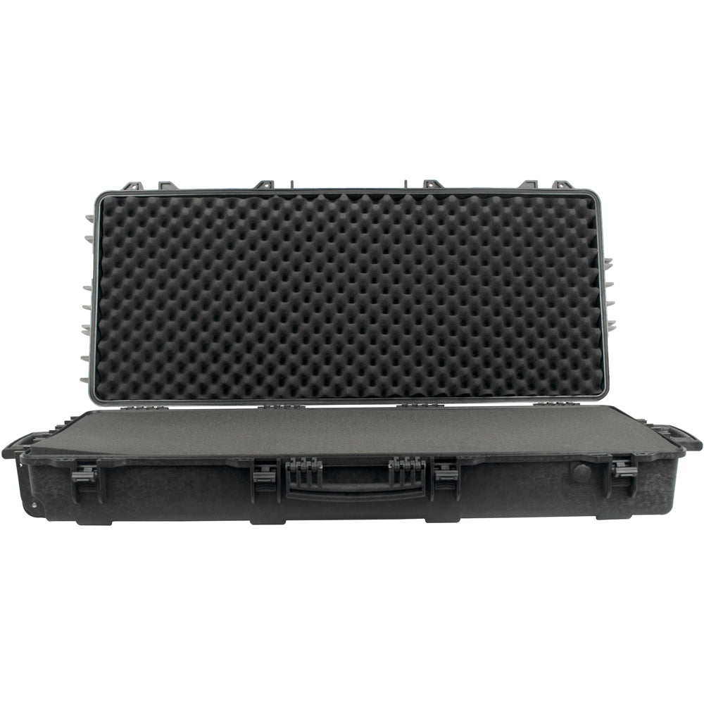 Bow case with pre-cubed foam