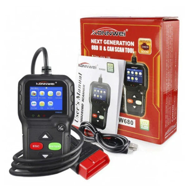Scan diagnostic tool for OBDII engine codes and live data