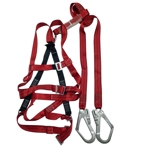 Alpha Double Strap Full Body Harness Scaffold Hook with Waist Belt SABS Approved