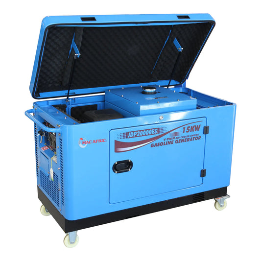 230V 15kVA 15KW Closed Type Backup Gasoline Generator