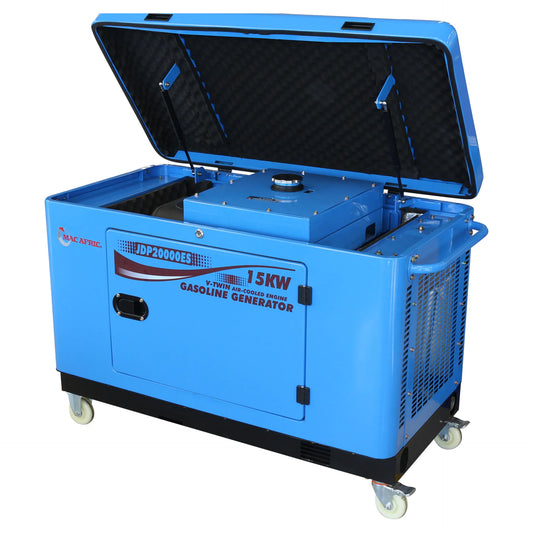 230V 15kVA 15KW Closed Type Backup Gasoline Generator