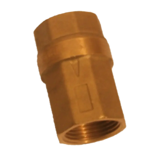 Female low pressure check valve