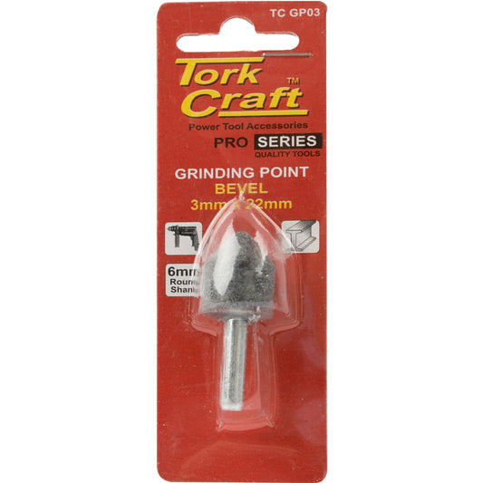 Bevel grinding point