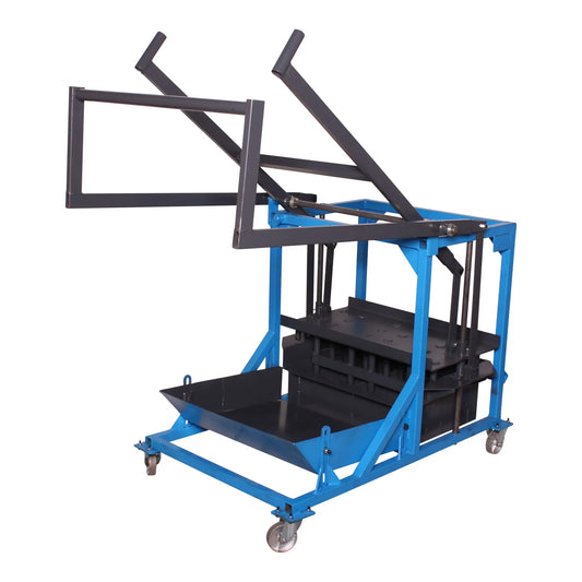 Manual hollow brick press for 290 x 140 x 90 mm maxi bricks premium