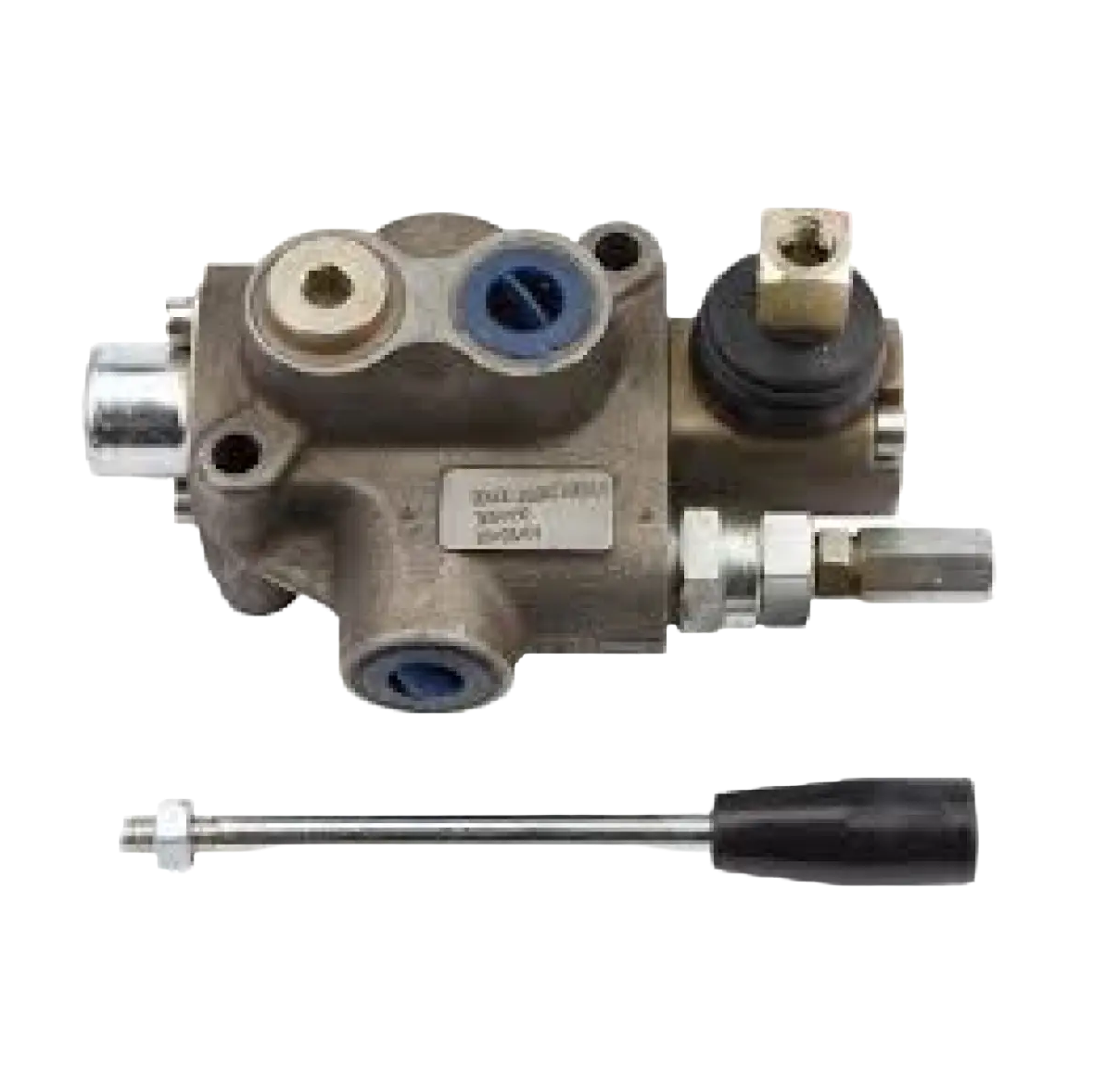 Double acting valve with lever control