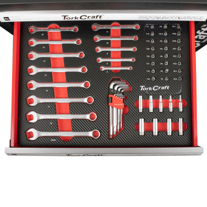 184-Piece 6-Drawer, 1-Door Tool Cabinet with Wheels