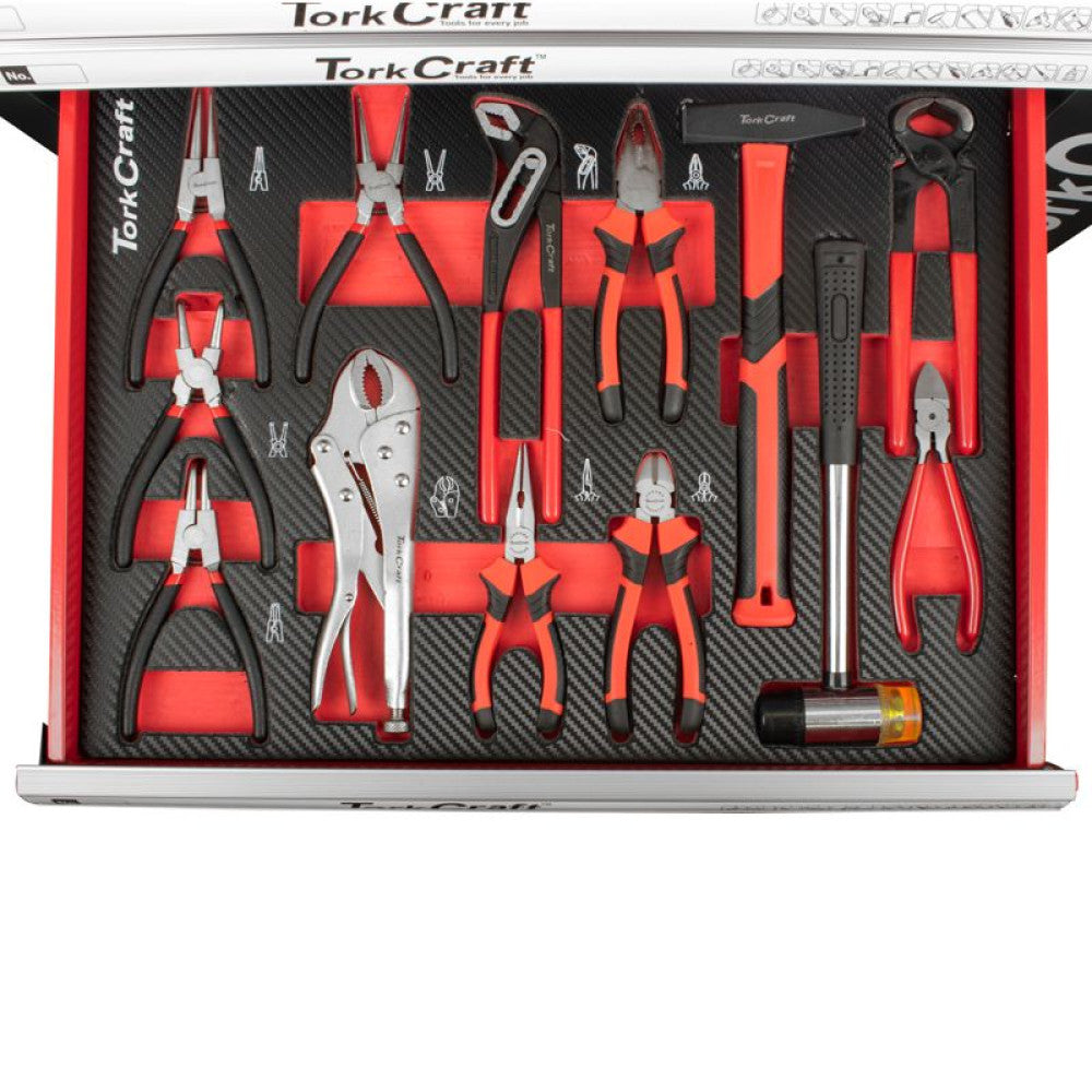 184-Piece 6-Drawer, 1-Door Tool Cabinet with Wheels