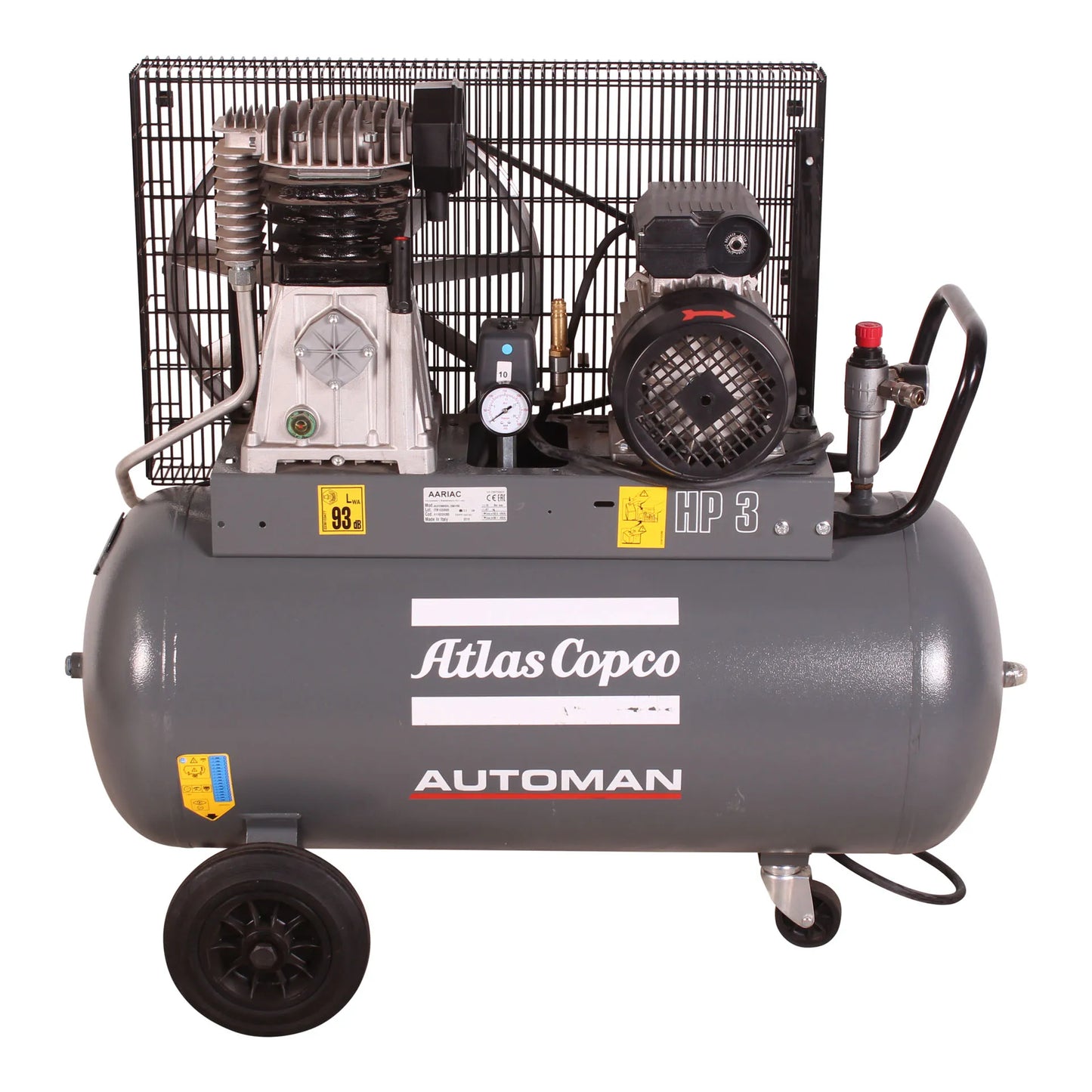 Automan AC 30 E 90L 2.2 KW (3 HP) 230 V Belt Driven Mobile Air Compressor
