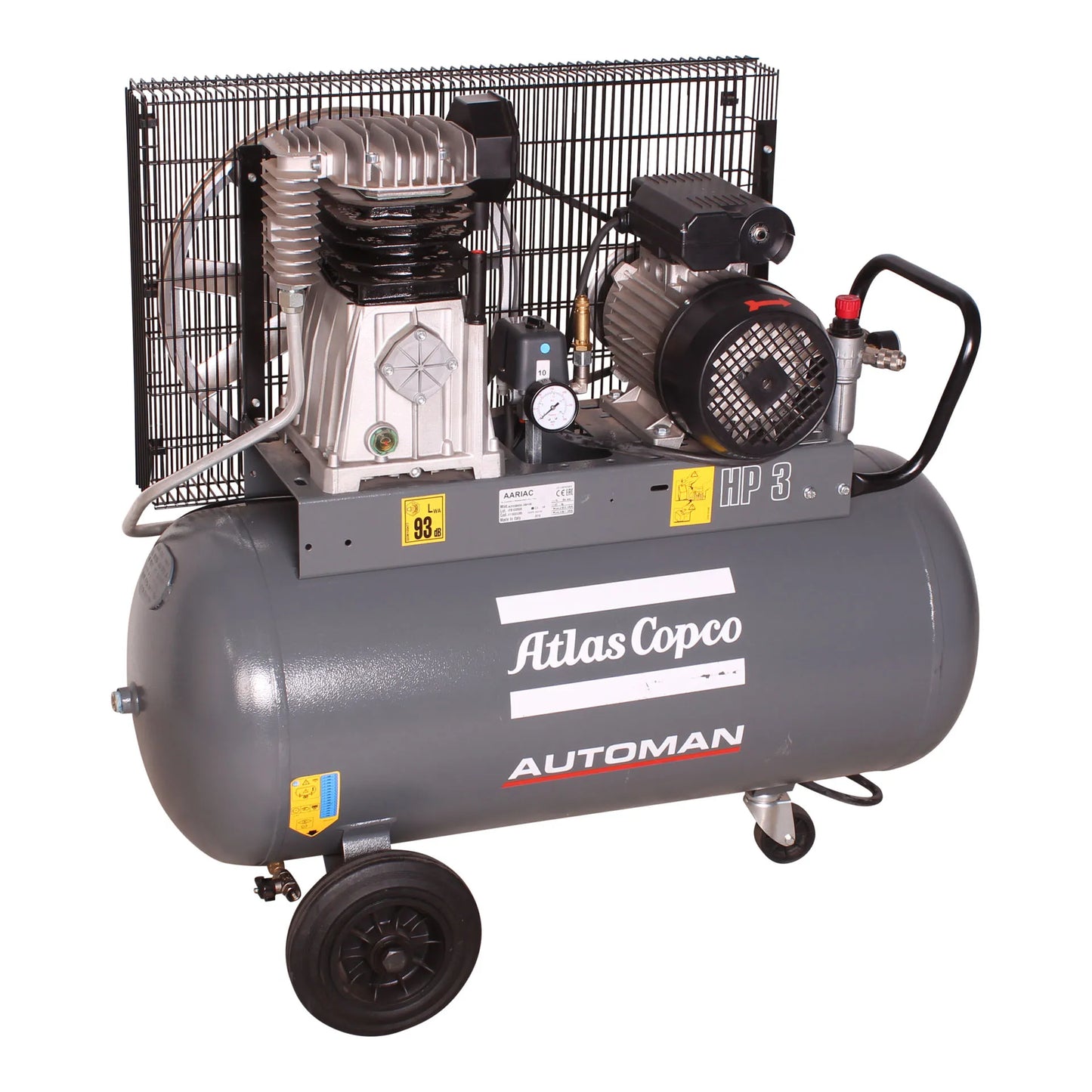 Automan AC 30 E 90L 2.2 KW (3 HP) 230 V Belt Driven Mobile Air Compressor