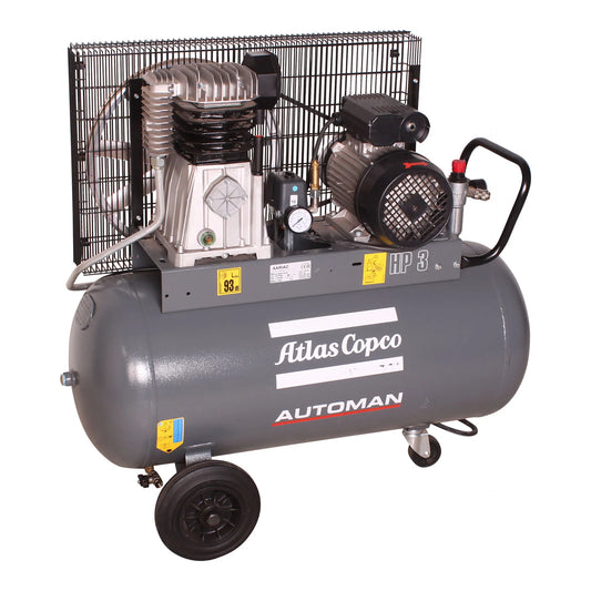 Automan AC 30 E 90L 2.2 KW (3 HP) 230 V Belt Driven Mobile Air Compressor