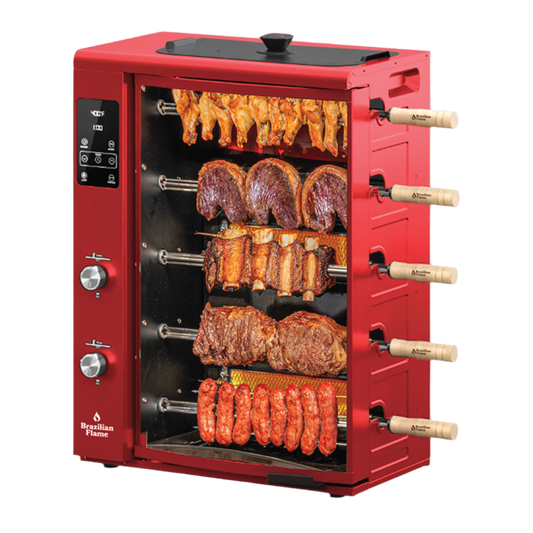 Churrasqueira a gás série Fogo com 5 espetos