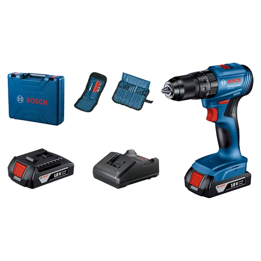 GSB 185-Li Professional Cordless Drill with 2 x 2.0Ah Batteries and Charger