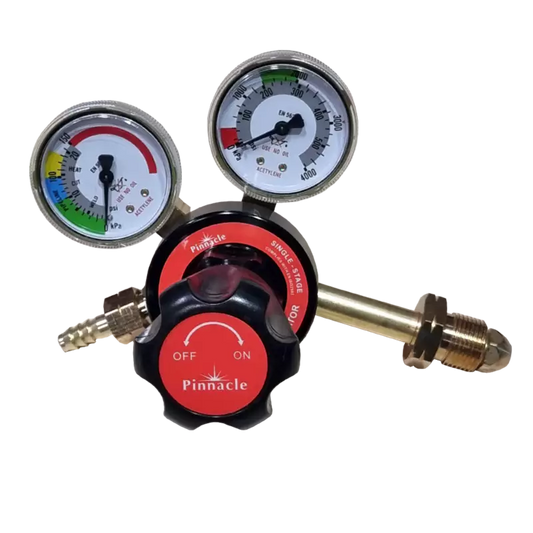 Single stage regulator brass bonnet