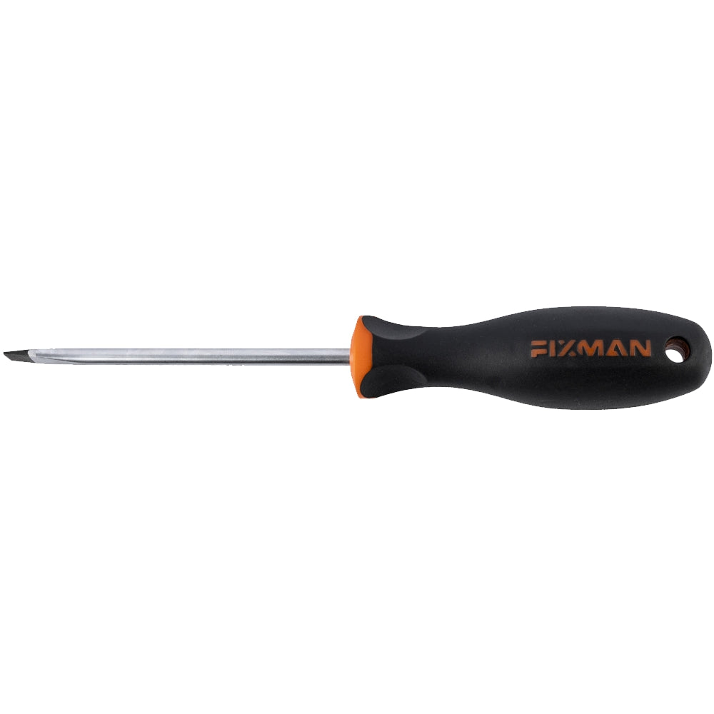 Flat screwdriver with ergonomic handle