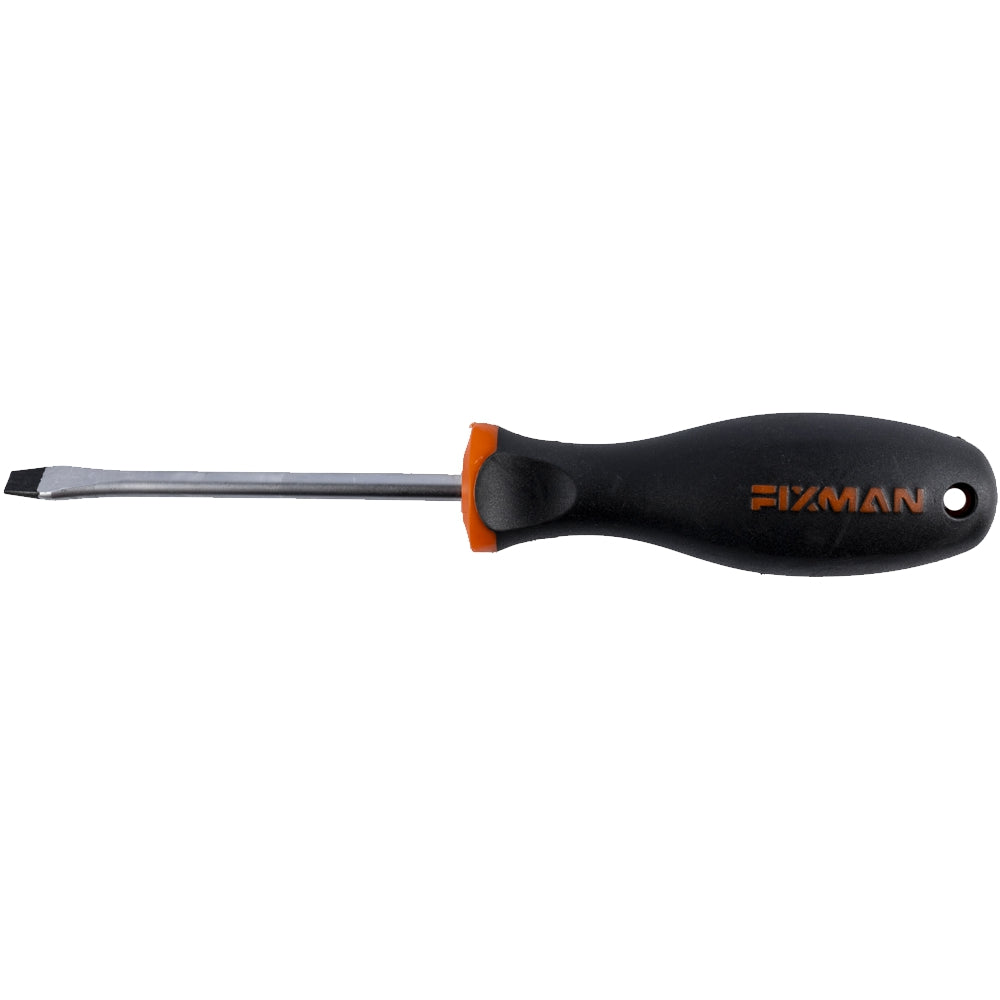 Flat screwdriver with ergonomic handle