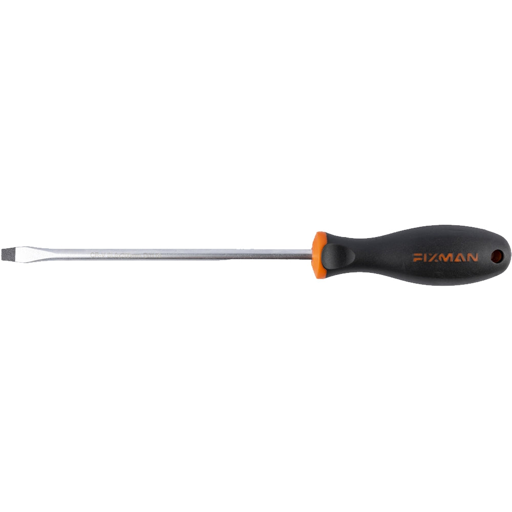 Flat screwdriver with ergonomic handle