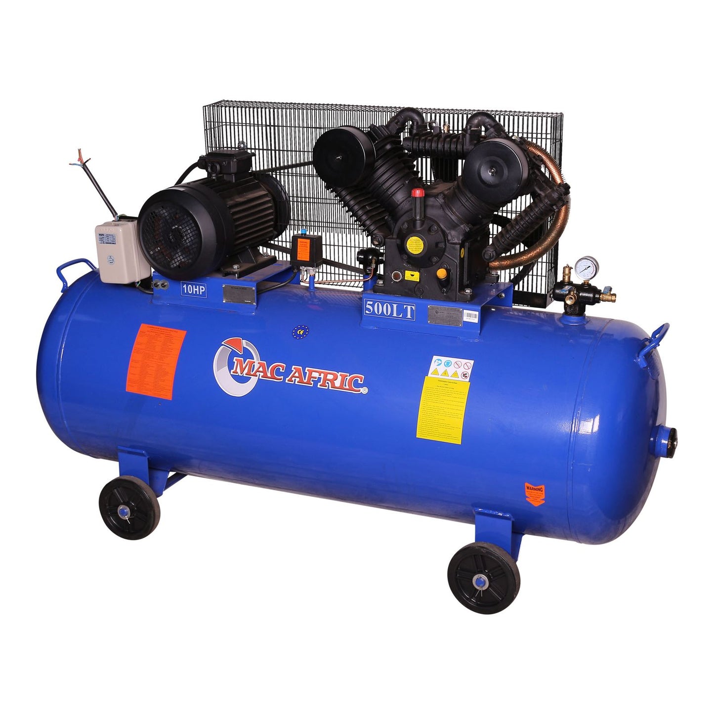 Belt Driven V-Head Compressor 500L 7.5 KW (10 HP) 380 V