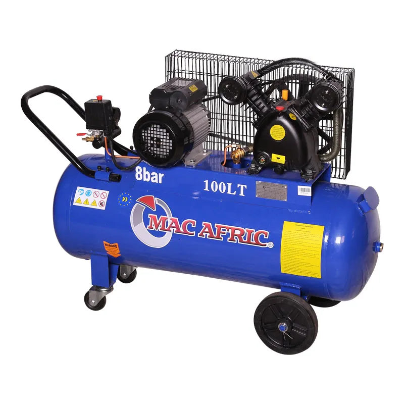 100 litre belt driven V-head compressor, 2.2 KW (3 HP) 230 V